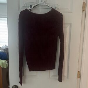 Burgundy Knit Sweater